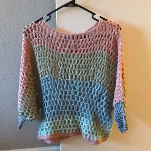 Umgee batwing poncho. Super soft knit